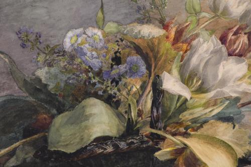 20TH CENTURY DUTCH SCHOOL. "STILL LIFE WITH FLOWERS".