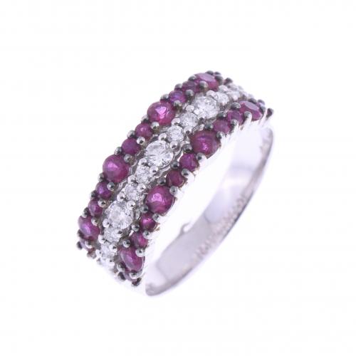 RUBIES AND DIAMONDS RING.