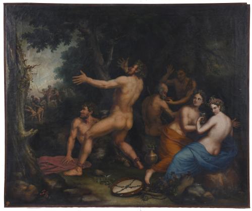 ANTONI FERRAN Y SATAYOL (1786-1857).  "BACCHANAL", Circa 1852.