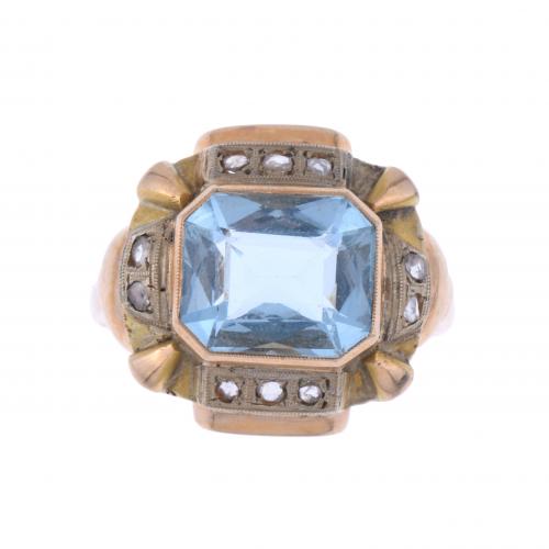 ART DECO RING WITH SPINEL.