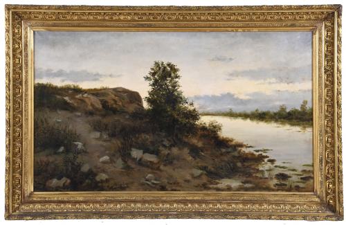 E. VILARDELL (19TH CENTURY). "LANDSCAPE".