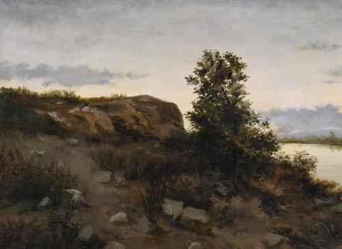 E. VILARDELL (19TH CENTURY). "LANDSCAPE".