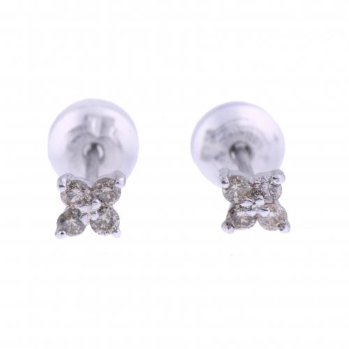 PENDIENTES INFANTILES CON DIAMANTES.