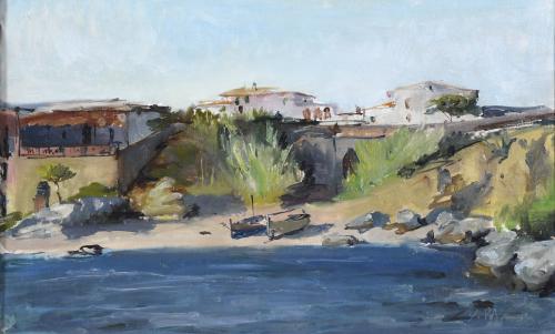 XAVIER BLANCH PLA (1918-1999).  "CALELLA DE PALAFRUGELL".