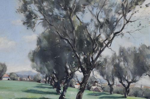 20TH CENTURY SPANISH SCHOOL. "OLIVE TREES".