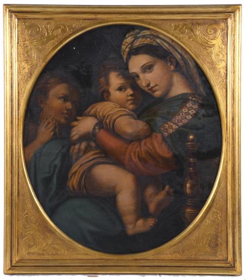 20TH CENTURY, ITALIAN SCHOOL. "Madonna della Seggiola".