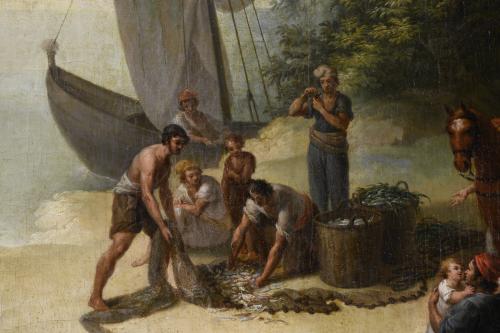 ANTONIO RODRIGUEZ (1765-1823).  "PESCADORES", 1807. 