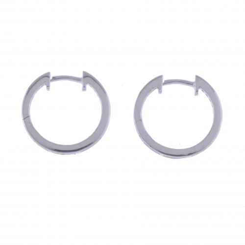 DIMAONDS HOOP EARRINGS.