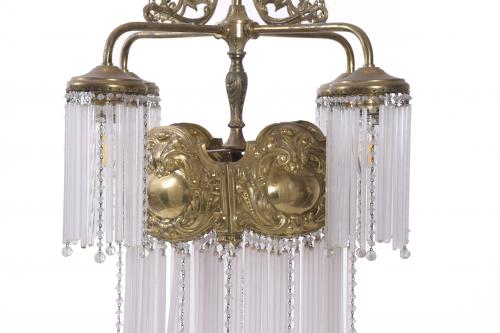 ART NOUVEAU CEILING LAMP, 20TH CENTURY. 