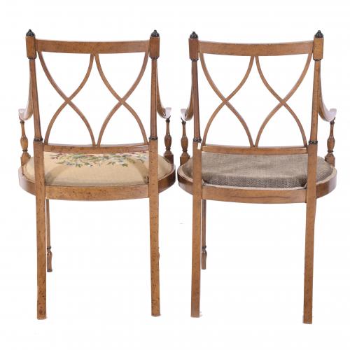 ATTRIBUTED TO PIERRE LOTTIER. PAIR OF REGENCY STYLE CHAIRS,