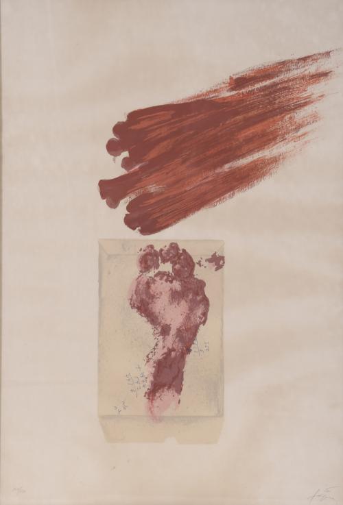 ANTONI TÀPIES (1923-2012). Lithograph on paper.