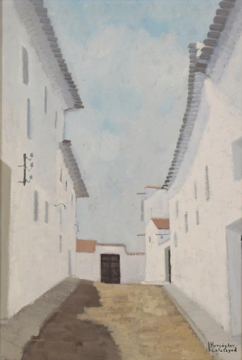 JOSÉ HERNANDEZ CATALAYUD (1935-2013).  "BELMONTE, CUENCA", 1974.