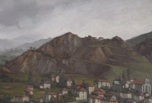 PELAYO OLAORTUA (1910-1984). "LANDSCAPE IN THE BASQUE COUNT