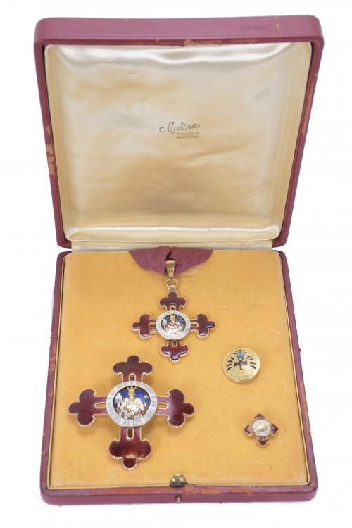 DECORATION, BROOCH AND PIN FOR MERITS OF THE ORDER OF ALPHO