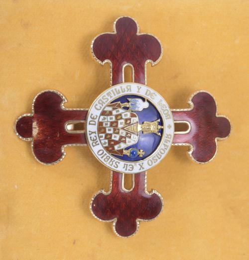 DECORATION, BROOCH AND PIN FOR MERITS OF THE ORDER OF ALPHO