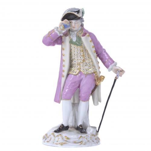 MEISSEN MANUFACTURE. "RACEGOER", 19TH CENTURY.