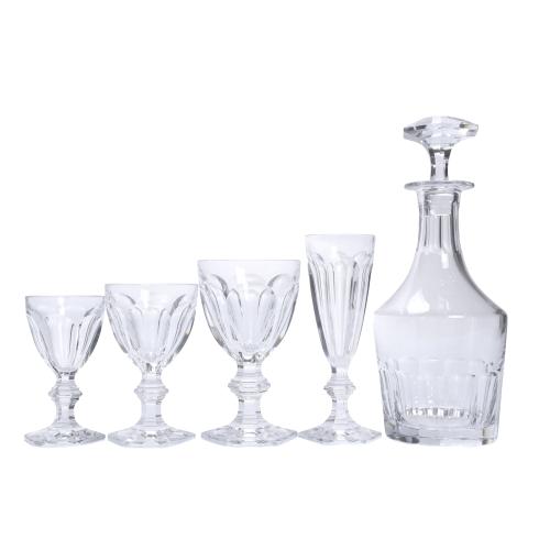 BACCARAT MANUFACTURE. "HARCOURT" MODEL GLASSWARE, 20TH CENTURY. 