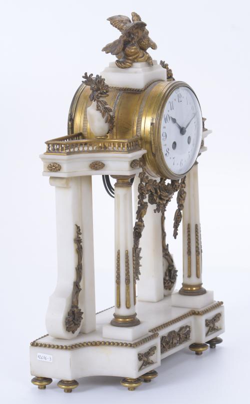 NAPOLEON III "PORTICO" TABLE CLOCK.