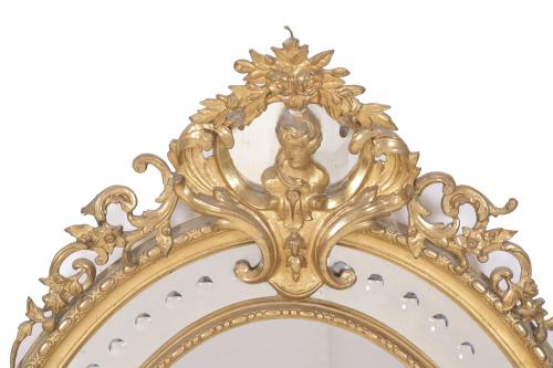 BELLE ÉPOQUE STYLE WALL MIRROR, 20TH CENTURY.