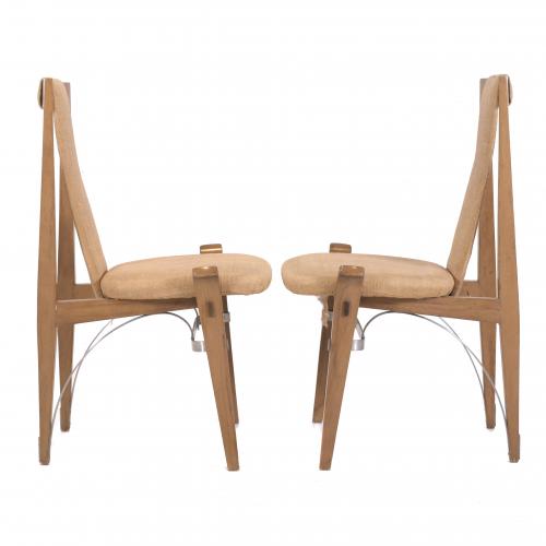 PERE COSP I VILLARÓ (1907-2007).  CHAIRS SET AFTER DANISH M