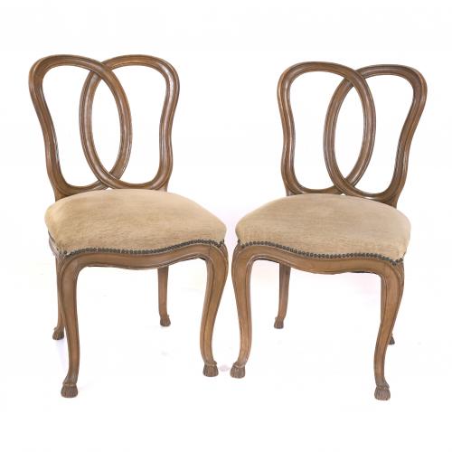 PERE COSP I VILLARÓ (1907-2007).  GEORGE II STYLE CHAIRS SE