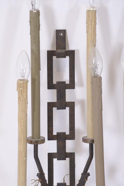 PERE COSP I VILLARÓ (1907-2007).  THREE WALL CANDELABRA, CI