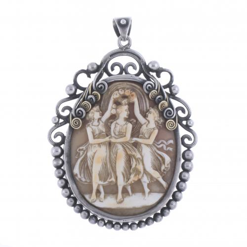 CAMEO PENDANT, EARLY 20TH CENTURY.