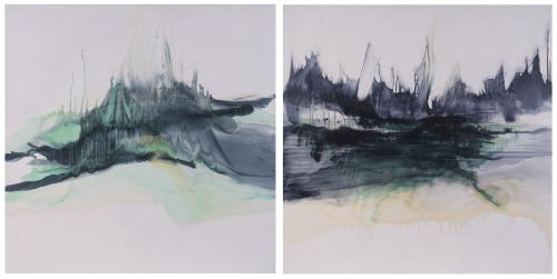 G. CAÑADÓ (20TH CENTURY). Diptych "PRESTIGE I y II", 2011.