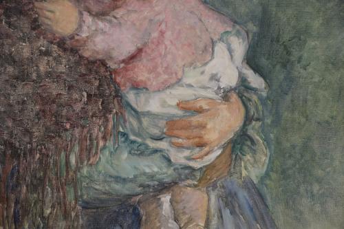 PERE CREIXAMS PICO (1893-1965). "MATERNITY".