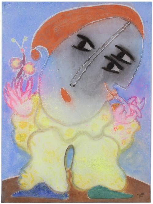 JUAN GARCÍA RIPOLLÉS (1932). "CLOWN WITH A BUTTERFLY", 2003.