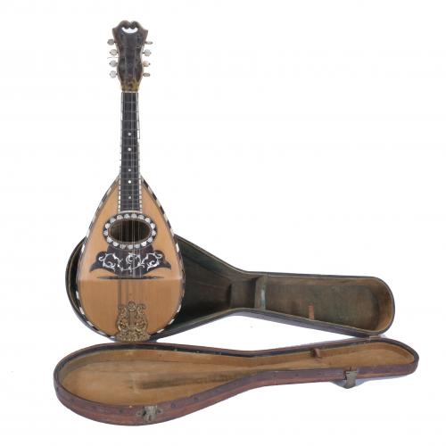 GENNARO & GAETANO ABERTAZZI. SMALL NEAPOLITAN MANDOLIN, LATE 19TH-EARLY 20TH CENTURY. 