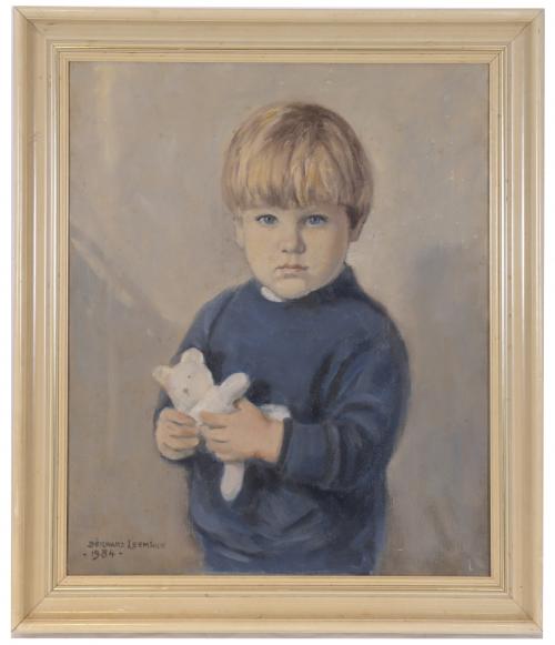 BERNARD LEEMKER (1899-1990).  "PORTRAIT OF A CHILD", 1984.