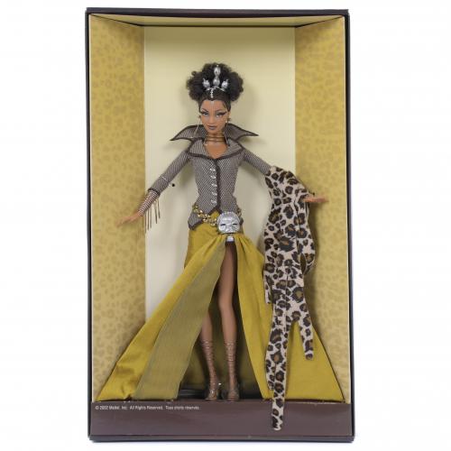 MATTEL. LIMITED EDITION BARBIE DOLL, MODEL "TATU" FROM THE "TREASURES OF AFRICA" COLLECTION, 2002.