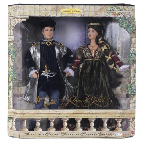 MATTEL. LIMITED EDITION BARBIE DOLL, MODEL "KEN & BARBIE AS ROMEO & JULIET" FROM THE "TOGETHER FOREVER COLLECTION", 1997.