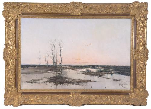 ELISEU MEIFRÉN ROIG (1859-1940). "MARSHLAND", 1888.