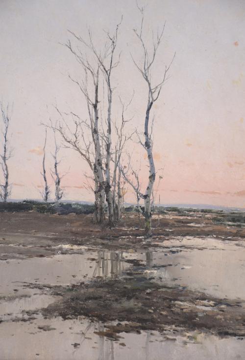 ELISEU MEIFRÉN ROIG (1859-1940). "MARSHLAND", 1888.