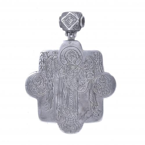 LARGE SILVER LOCKET PENDANT, EARLY 20TH CENTURY.