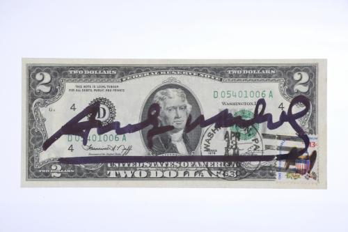 ATTRIBUTED TO ANDREW WARHOL (1928-1987). AMERICAN TWO-DOLLA