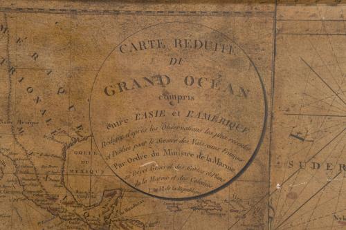 PIERRE LOTTIER - COLLAGE OF THREE NAUTICAL CHARTS. "CARTE R