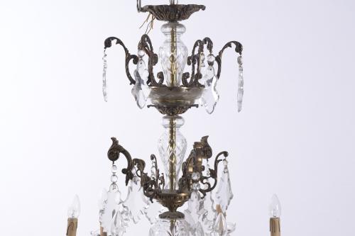 ELIZABETHAN STYLE CEILING LAMP, 20TH CENTURY.