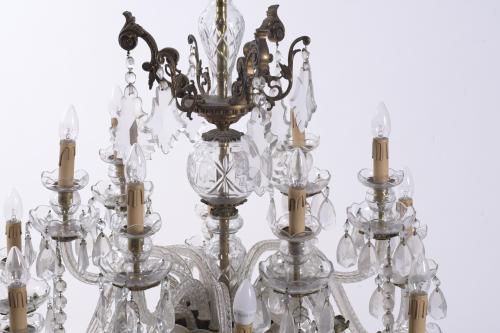 ELIZABETHAN STYLE CEILING LAMP, 20TH CENTURY.