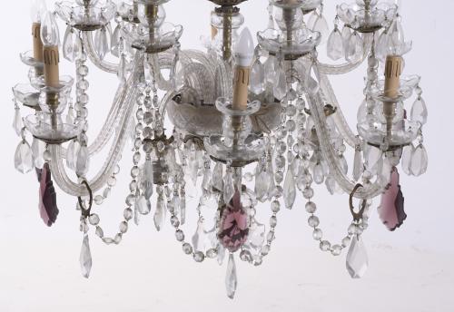 ELIZABETHAN STYLE CEILING LAMP, 20TH CENTURY.