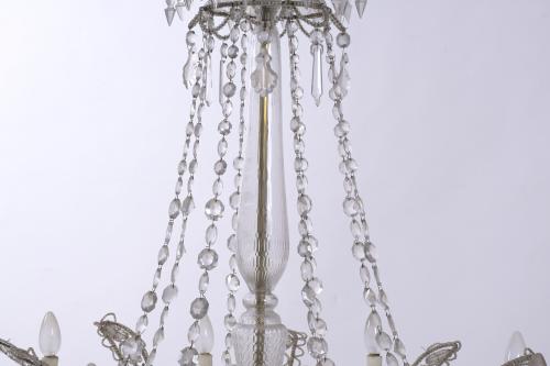 LA GRANJA STYLE CEILING LAMP, 20TH CENTURY. 