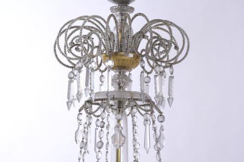 LA GRANJA STYLE CEILING LAMP, 20TH CENTURY. 