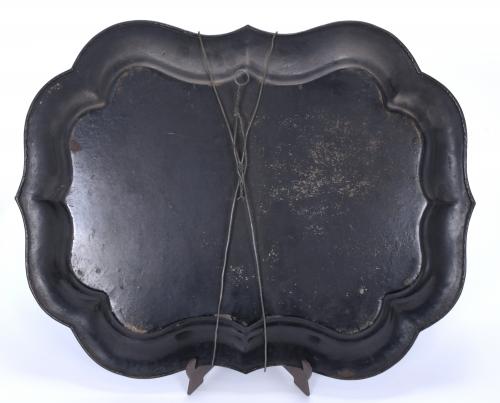 ELIZABETHAN TRAY, MID 19TH CENTURY.