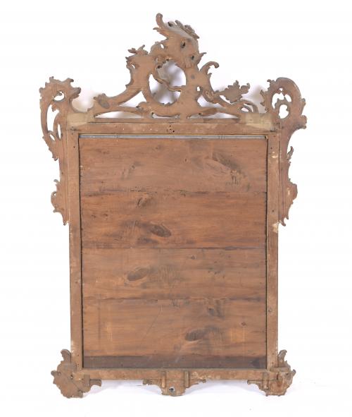 ROCOCO STYLE WALL MIRROR, MID 19TH CENTURY.