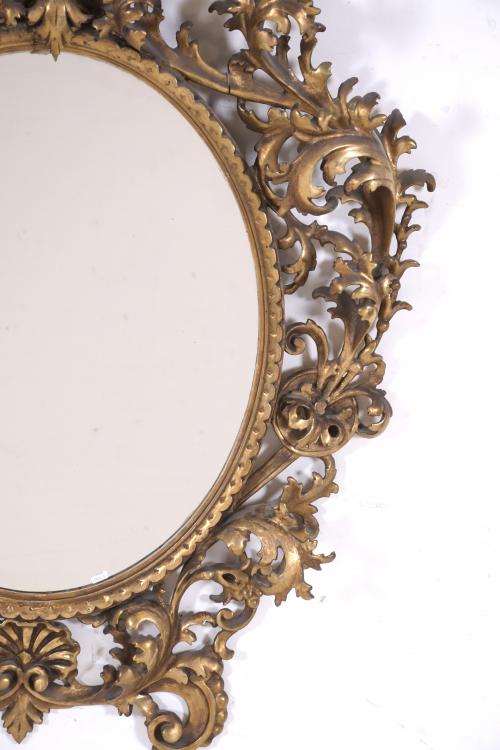 NEO-ROCOCO WALL MIRROR, 20TH CENTURY.