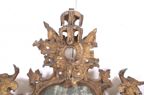 SPANISH ORNAMENTAL MIRROR FROM CHARLES III PERIOD. 