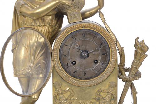 EMPIRE-RESTORATION TABLE CLOCK, CIRCA 1810-20. 