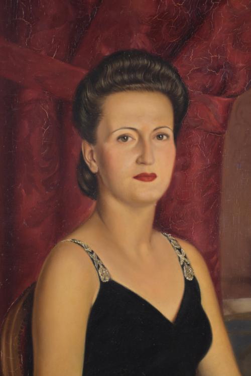 RAMÓN PICHOT SOLER (1924-1996). "PORTRAIT OF A LADY", 1945.